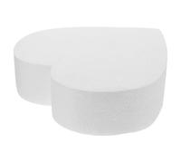 SWOOMEY Cake Model White Foam Material Heart Shaped Foam Appearance Cake Decorating Supplies for Holidays Parties and Birthdays for Decorating Practice
