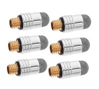 SWOOMEY Capacitive Easy Replacement Pen Stylus Mesh 6pcs with Tips Thread Fiber M5 External, Silver Color Attachment and for Touch Devices and Tablets Screen Pen Supplies