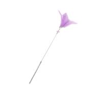 SWOOMEY Cat Teaser Stick with Jingle Bell Feather for Kitten and Cat, Pet Interaction and Activity Stimulation for Playing, Made of Plastic and Feather