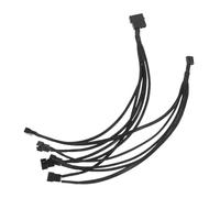 SWOOMEY Cooling Fan Adapter Hub Way Extension Cable for Computer Fans Setup Compatible Various Brands Reduces Cable Clutter for Pc Build Organization