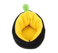 SWOOMEY Cotton Pet Sleep Bed for Small Animals and Ferrets, Warm Hamster House Providing Privacy, Soft Black Bedding Suitable for Hamster Sleep Nest and Small Pet Sofa