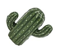 SWOOMEY Creative Ceramic Cactus-shaped Toothpick Holder and Dispenser for Home Use Featuring Reusable and Practical Design Stylish Green Toothpick Organizer and Household with Festive