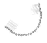 SWOOMEY Crystal Alloy Hair Comb Graceful Hair Accessory Chic Creative Design for Women Weddings and Dance Parties Silver Side Comb Impressive Beauty and Dazzling Shine
