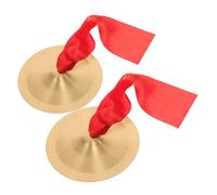 SWOOMEY Drum Cymbal Toys for Boys and Girls Small Hand Cymbal Made of Material for Music Teaching and Concert Performances Boys and Girls Musical Instruments for Belly Dancing Practice