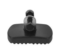 SWOOMEY Extension Ladder Feet Covers Replacement Pads with Lightweight Plastic and Metal Non-Slip Design, Black Ladder Foot Pads for Loft Stair Safety and Stability