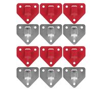 SWOOMEY Fire Extinguisher Bracket Wall Mount 12Pcs Triangular Iron Hooks Heavy Duty for Office and Home Fire Protection