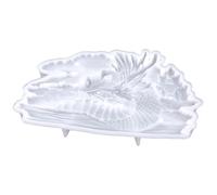 SWOOMEY Flexible White Silicone Dragon Head Modeling Mold for Resin Casting, Easy to Use Dragon Head Shaped Silicone Mold Suitable for DIY Crafts and Wall Decor
