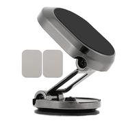 SWOOMEY Foldable Magnetic Car Phone Holder with Suction Cup, Adjustable Angle Mobile Phone Stand Compatible with Smartphones for Car and Other Suitable Places