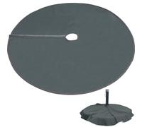 SWOOMEY Foldable Waterproof Umbrella Base Protector Cover Gray Oxford Cloth Lightweight Dustproof for Outdoor Patio Stand Suitable for Garden and Patio
