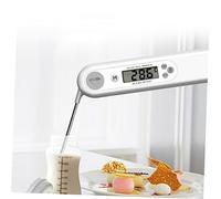 SWOOMEY Folding Food Thermometer with Large Backlit LCD High Temperature Resistant Abs Probe for Bbq Meat Bottle Kitchen Cooking Instant Read Digital Grill Thermometer for Steak Fish Candy