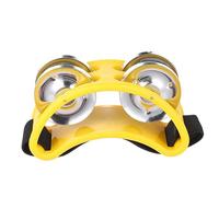 SWOOMEY Foot Tambourine Set Metal Jingle Bells Percussion Instrument for Adults Small Tambourine Rattle