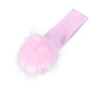 SWOOMEY Fur Ball Headband for Newborns Sweet Girls Hair Accessories Fuzzy Ball Headdress for Boys and Girls Adorable Hair Decor for Showers