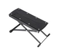 SWOOMEY Guitar Footrest Footstool Guitar Practice Stool Built Shelf Easy to Use Comfortable Footboard for Pedals Black