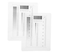 SWOOMEY High Precision Crack Width Measurement Rulers 2Pcs Film Rulers with Quick Visual Comparison and Sec Defect Measurement, for Laboratory and Construction Use