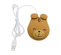 SWOOMEY Home Little Bear Wired Gaming Mouse Ergonomic USB Mouse for Work Games Durable Slip Scroll Wheel for Home Office Dormitory Use