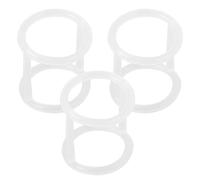SWOOMEY Ice Cream Machine Sturdy Silicone 3pcs Sealing Replacement Gaskets White Parts for -term Use Compatible Accessories Ice Cream Maker
