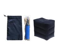 SWOOMEY Inflatable Travel Footstool Rest Footstool with Easy Storage and Inflating Features for Planes and Train Use with Inflatable Tube and Random Color