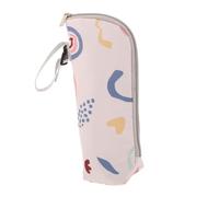 SWOOMEY Insulated Bottle Carrier Bag for Outdoor Travel Large Capacity Thermal Milk Bottle Tote Stylish Print Portable Breastmilk Cooler for Infants