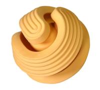 SWOOMEY Interactive Pet Snuffle Ball for Dogs and Puppies, Orange Rubber Chewing Toy with Slow Feeding Function, for Outdoor Training and Stimulating Sniff Play