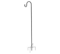 SWOOMEY Iron Shepherds Hook Garden Stake for Outdoor Use, Rust-Resistant Ground Insert Rod, Easy to Install and Dissemble, for Garden Decoration and Hanging Lanterns