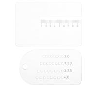 SWOOMEY Leather Craft Hole Punch Rulers Set Acrylic Material and Efficient Workflow 2pcs for Precise Positioning Tools for Leathercraft Punching and Sewing by Artisans