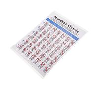 SWOOMEY Mandolin Chord Diagram Coated Paper Mandolin Fretboard Notes Chord Chart for Beginners