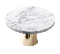SWOOMEY Marble Cake Stand 20Cm Dessert Display Tray Cake Plate Stand for Wedding Events and Pastry Shops