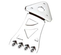 SWOOMEY Metal Banjo Tailpiece Silver Metal String Tailpiece for 4 String Banjo with Classic Simple Design and Improved Volume and Tone: 1