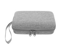 SWOOMEY Mini Suitcase Makeup Bag for Women Portable Hard Cosmetic Case Detachable Pouch Grey Travel Makeup Organizer for Professional Use