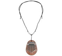 SWOOMEY Mini Thumb Piano Necklace Keys Kalimba Pendant for Beginners Solid Instrument Christmas for Music Lovers Compact Design for