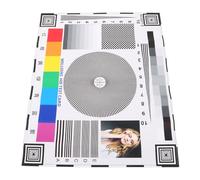 SWOOMEY Monitor Color Adjustment Chart Compact Adhesive Image Quality Test Chart for Cctv Lens Focusing Security Installation