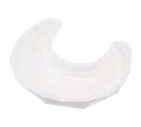 SWOOMEY Mousse Cake Mold Silicone Dessert Mold Moon Shape White Silicone Non-Stick Reusable Baking Pan for Cakes and Desserts for Home Baking