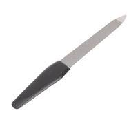 SWOOMEY Nail File and Buffing Double Side Stainless Steel with Plastic Handle Compact Manicure Tool for Filing Nail Extensions Suitable for Home and Salon Use