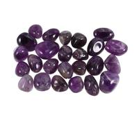 SWOOMEY Natural Agate Pebbles Irregularly Shaped 2-3cm Polished Purple Quartz Stones 300g Decorative Stones for Home Decoration and Vase Fillers for Fish Tank Aquarium Crafts
