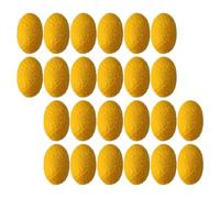 SWOOMEY Natural Silkworm Cleansing Face Scrub Tool 50pcs Yellow Silk Material Easy Finger Fit Design, Effective Makeup Cleaning and Exfoliating for Facial Skin Care