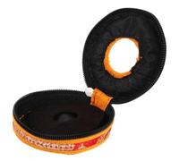 SWOOMEY Nepal Handmade Tibetan Bell Storage Box Medium Diameter Durable Lightweight Meditation Bell Sleeve with Decorative Patterns for Prayer and Gift Use Random Color