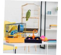 SWOOMEY Parrot Bath Tub Abs Automatic Bird Shower Box with Faucet Multifunctional Pet Bathtub for Parakeets Cockatiels and Birds to Promote