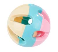 SWOOMEY Plush Cat Ball with Bell, Wear-resistant Indoor Cat Containing Small Grains of Sand for Interactive Play and Fun Entertainment Random Color