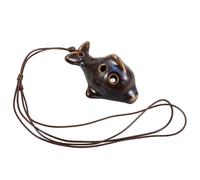 SWOOMEY Portable 4-hole Ceramic Dolphin Ocarina for Beginners, Creative Cartoon Wind Instrument, Boys and Girls-friendly Decorative Miniature Music Toy for Travel and Practice