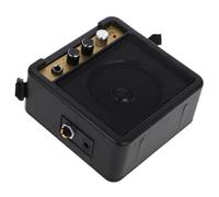 SWOOMEY Portable 5w Mini Guitar Amplifier for Electric Black Plastic and Metal, Compact Design, High Fidelity Sound, Versatile Connectivity, Suitable for Practice, Electronic Drum Amps