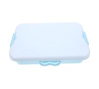 SWOOMEY Portable Plastic Toy Organizer Box with Lid Small Sand Tray for Boys and Girls for Indoor and Outdoor Activities Multi-Use Craft Storage for Playroom and Sandbox