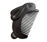 SWOOMEY Portable Wooden Hair Comb Small Anti-static Wood Comb with Adorable Rabbit Shape and Deform Resistance, for Massage and Daily Hair Care for Wife