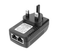 SWOOMEY Power over Ethernet Injector 24v 1a Adapter with Uk Plug, Dc Power Supply Compatible with Cctv Security Cameras and Network Devices, Suitable for Home and Office Use