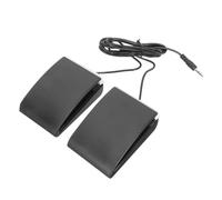 SWOOMEY Professional Black Drum Sustain Pedal with Wear-resistant Abs Material and Nonslip Design, Creative and Exquisitely Crafted Foot Damper Pedal for Electronic Drum Sets and Digital