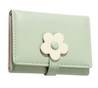 SWOOMEY Pu Leather Change Purse Portable and Classified Storage Wallet with Flower Pattern for Students and Outdoor Use