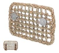 SWOOMEY Rabbit Chew Toy for Small Pets and Guinea Pigs Made of Natural Aquatic Plant Protective Grass Mat and Fixing Accessories, for Pet Cage to Support Physical and Mental Well-being