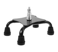 SWOOMEY Replacement Walking Cane Tips Quad Crutch Foot Pads Nonskid Rubber 4 Leg Support Aluminium Alloy Material for Mountaineering and Snowshoeing Use