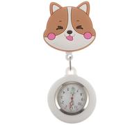 SWOOMEY Retractable Clip Watch with Hanging Design, Lightweight Quartz and Metal Nurse Pocket Watch, Easy to See The Time, Delicate Cartoon Style for Nurses and Women
