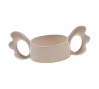 SWOOMEY Silicone Baby Bottle Handle Wide-Neck Baby Nursing Bottle Grip for Newborns Brown