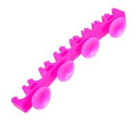 SWOOMEY Silicone Makeup Brush Storage Rack with Multi-slot Structure and Suction Cup for Neat Storage, Fix on Wall Or Cosmetic Bag, Simple Appearance Black Makeup Brush Holder Organizer